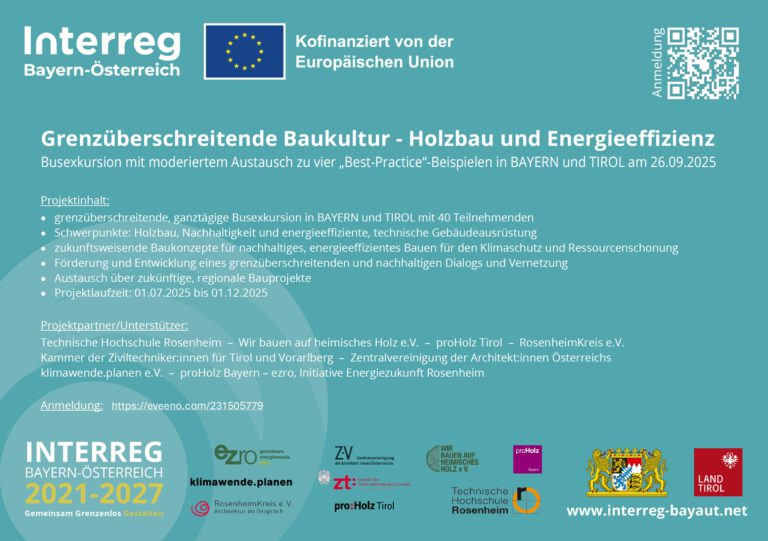 Wir bauen auf heimisches Holz Grenzüberschreitende Baukultur