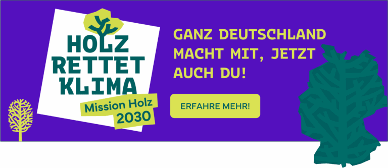 Holz rettet Klima