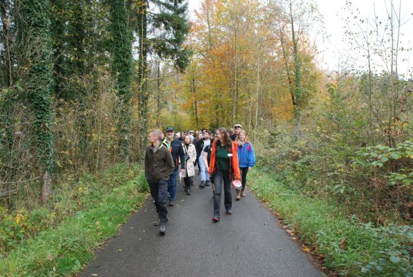 Der Forst bei Rohrdorf bietet den Studierenden verschiedenste Eindrücke