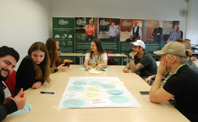 Im kreativen Workshop werden Ideen der Gruppen entwickelt