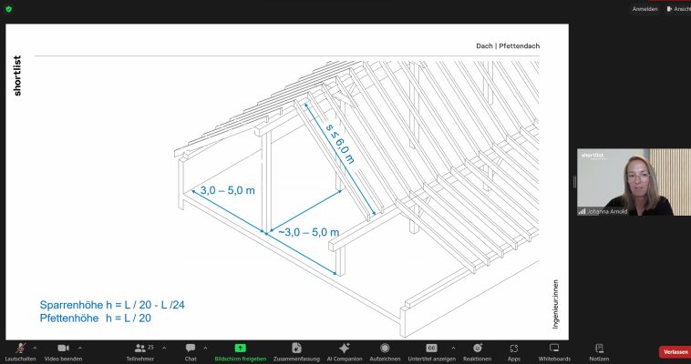 4. TimberTalk „Entwurfshacks Holzbau – Architektur und Tragwerksplanung“