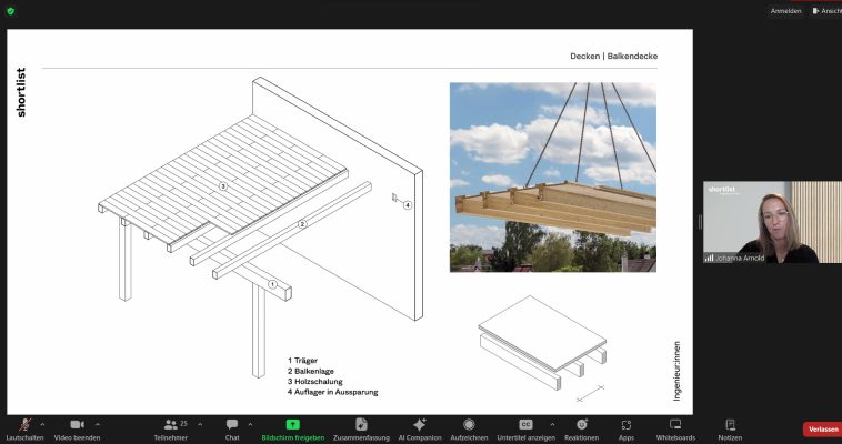 4. TimberTalk „Entwurfshacks Holzbau – Architektur und Tragwerksplanung“