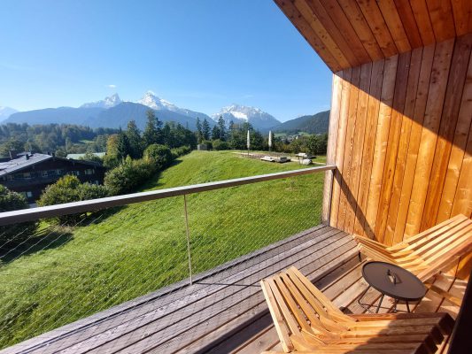 Der Blick vom Hotel aus lässt auch Urlaub in der eigenen Region überlegen.