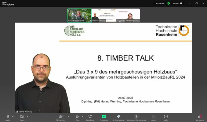 Wir bauen auf heimisches Holz e.V. - Brandschutz 8TimberTalk