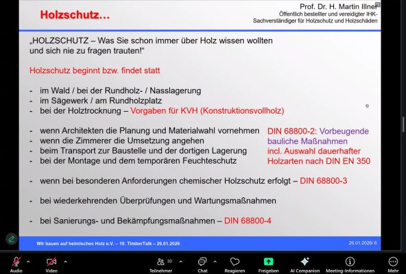 10. TimberTalk Holzschutz "Wir bauen auf heimisches Holz e.V."