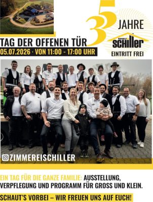 Messestand beim Tag der offenen Tür Zimmerei Schiller