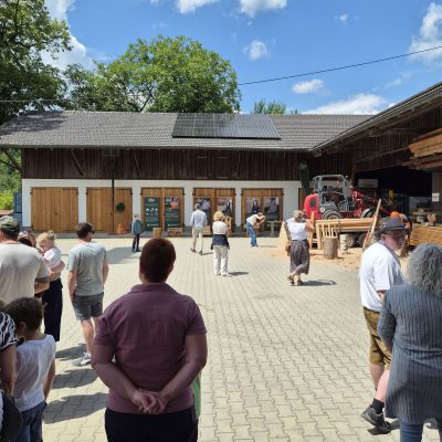 Messestand beim Tag der offenen Tür Zimmerei Schiller