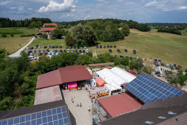 Messestand beim Tag der offenen Tür Zimmerei Schiller