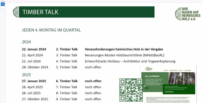 TimberTalk MusterHolzbauRichtlinie