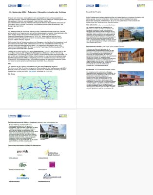 Wir bauen auf heimisches Holz Bustour Euregio Interreg