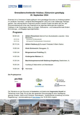 Wir bauen auf heimisches Holz Bustour Euregio Interreg