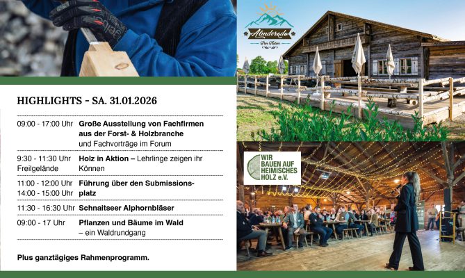 Oberbayerische Holztage Vorbereitung