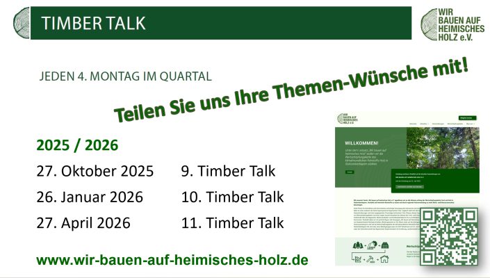 TimberTalk Wir bauen auf heimisches Holz e.V.
